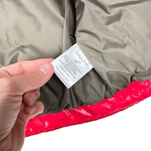 William Rast Vest Mens M Red Down Puffer Vintage Y2K Justin Timberlake - Picture 7 of 8